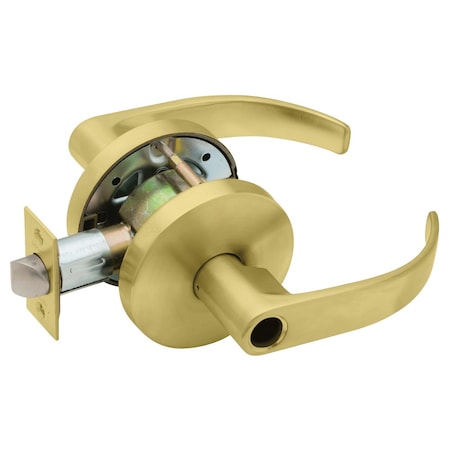 Falcon Grade 2 Storeroom Cylindrical Lock, Less Cylinder, Quantum Lever, Standard Rose, Satin Brass Finish W581LD Q 606
